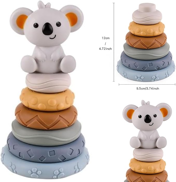 Brinquedo Didático Montessori Empilhamento Hanoi Coala