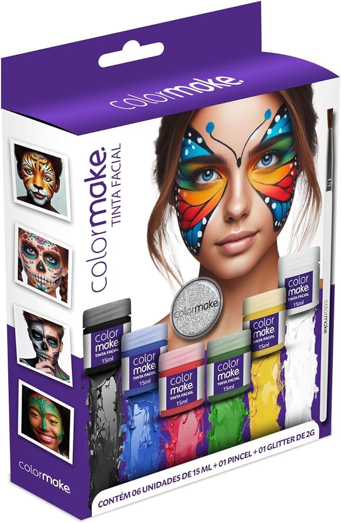 Pintura Facial Liquida Glitter