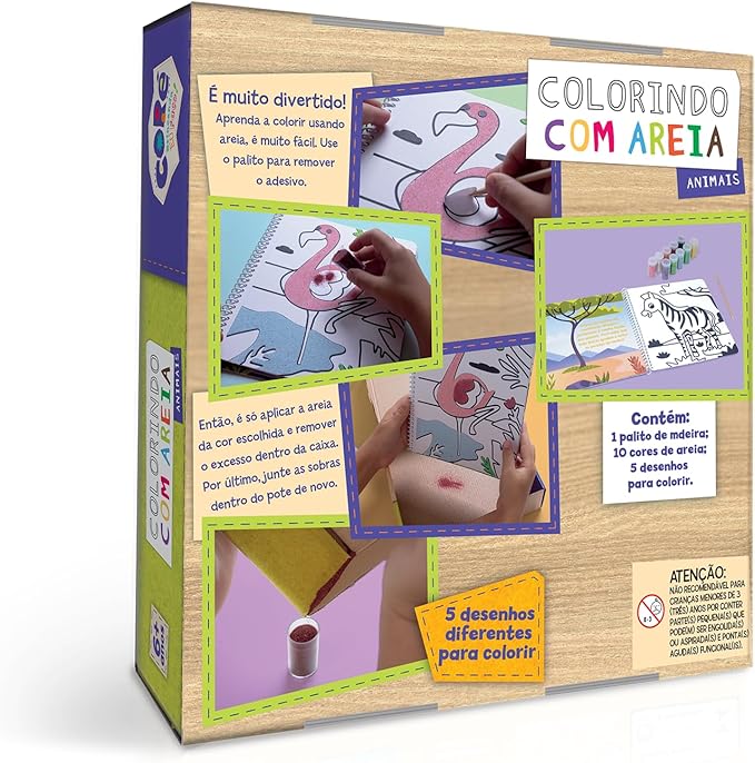 Colorindo com Areia