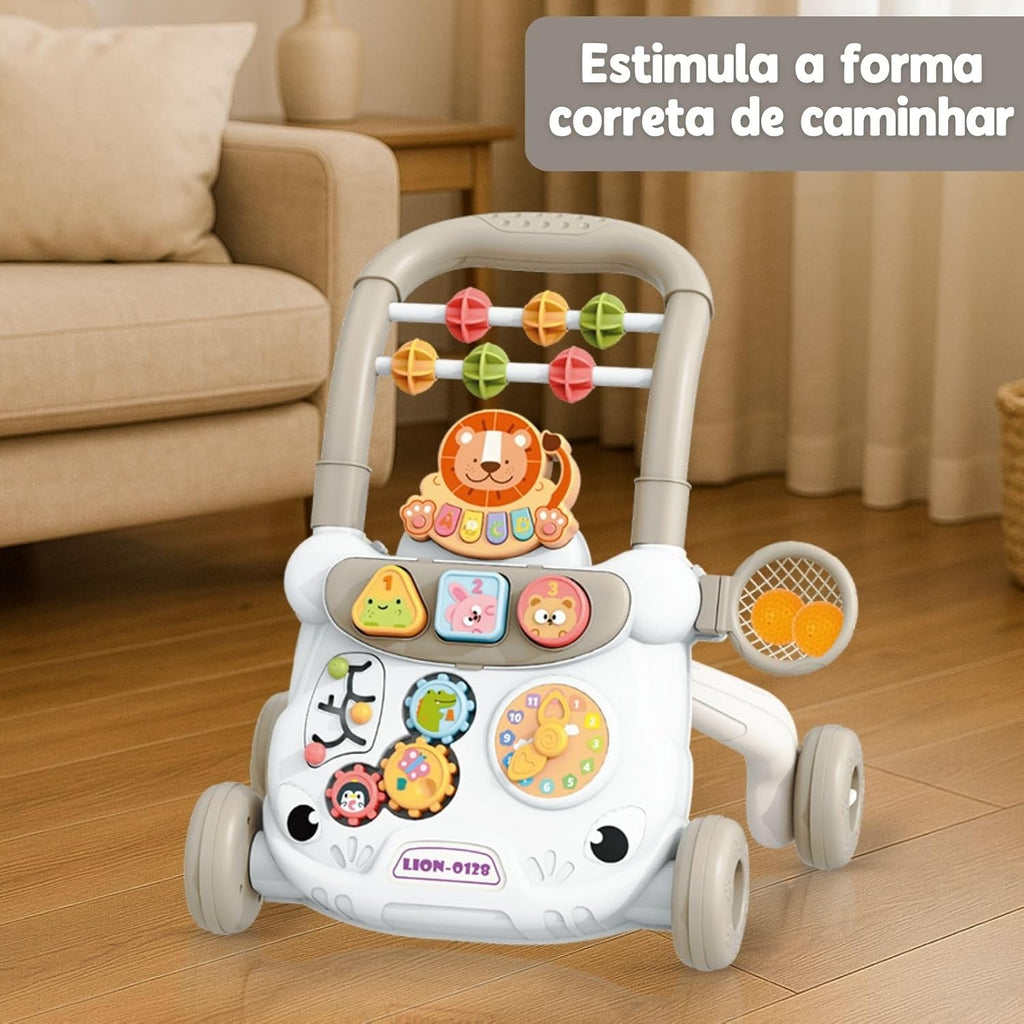 Andador Infantil Didático Musical Educativo Interativo com Reservatório de Água (Branco)