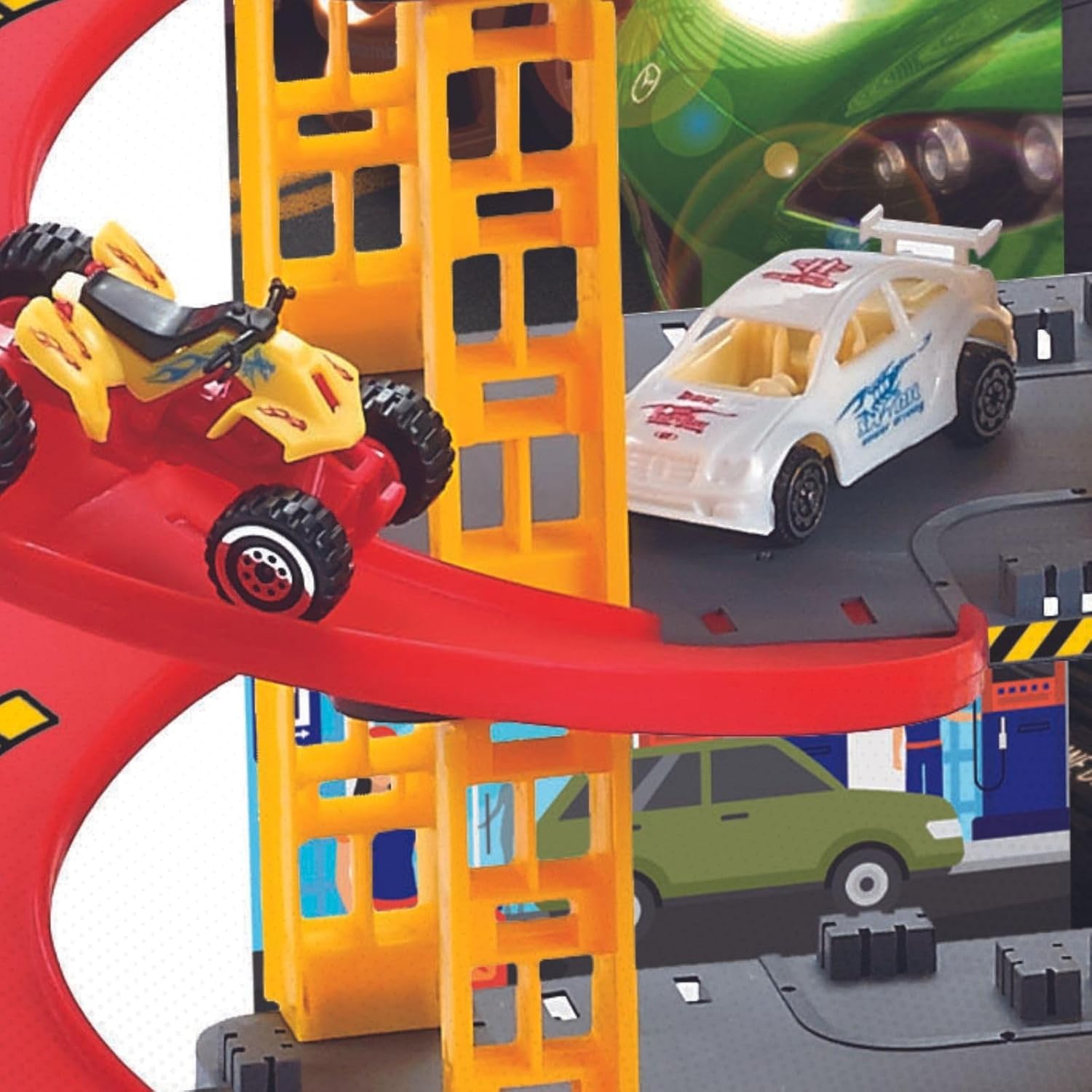 Pista De Carrinhos Brinquedo Infantil Corrida Lava Rápido