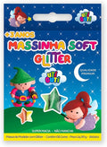 Massa de modelar com glitter 6 cores