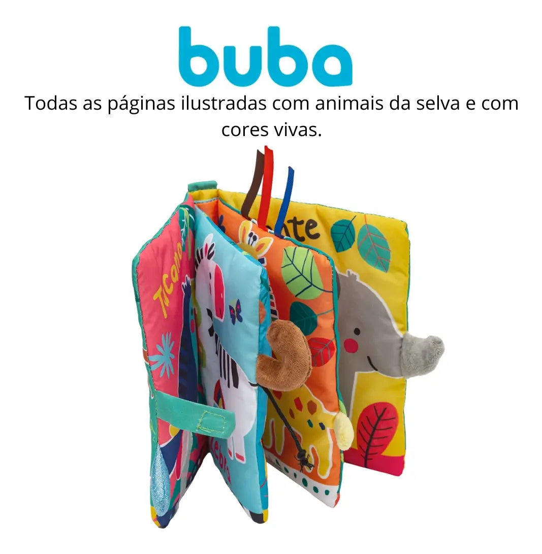 Livrinho Sensorial Buba – Animais da Selva