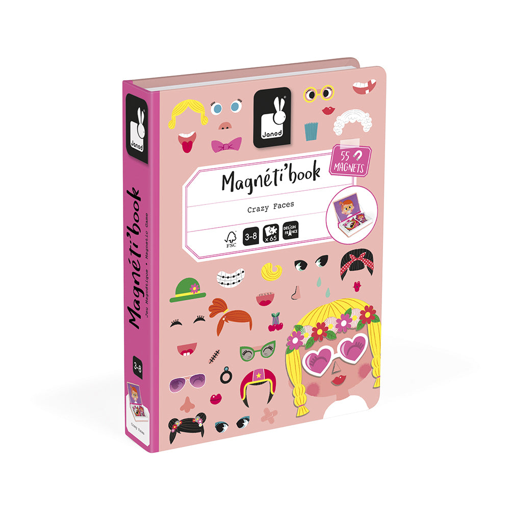 Livro Magnetico Crazy Faces