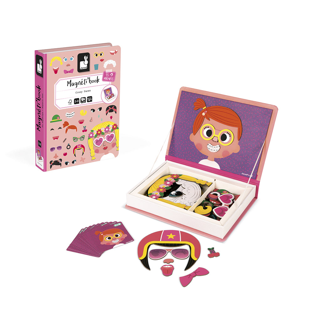 Livro Magnetico Crazy Faces
