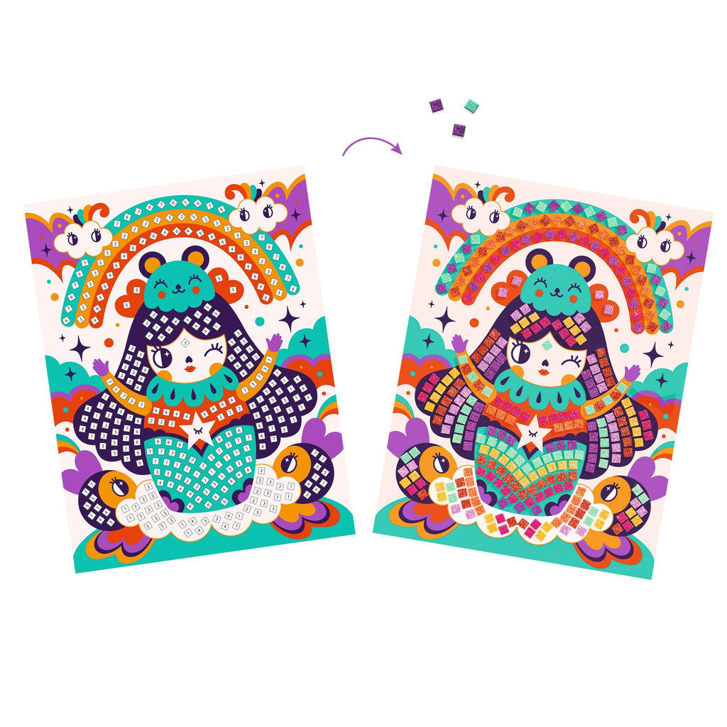 Mosaico Kokeshi