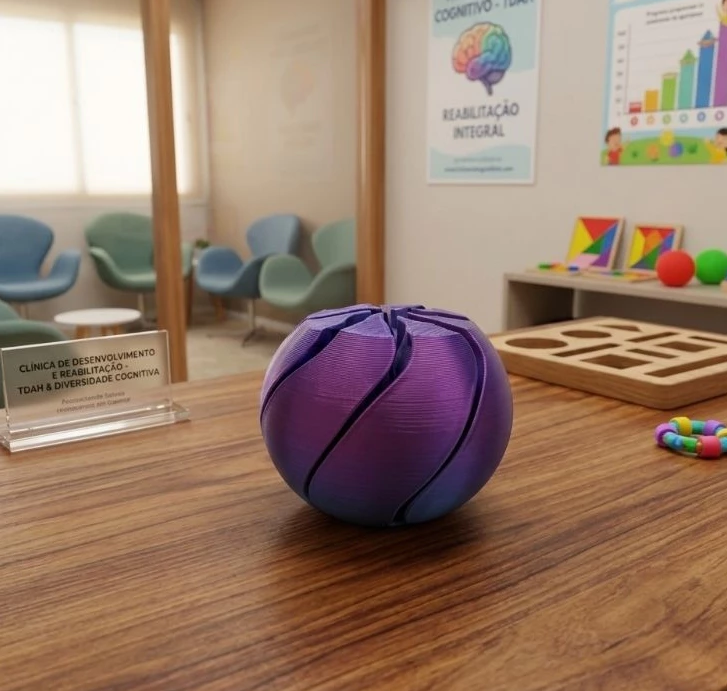 Bola Sensorial Articulada (Calma e Regulação Sensorial)