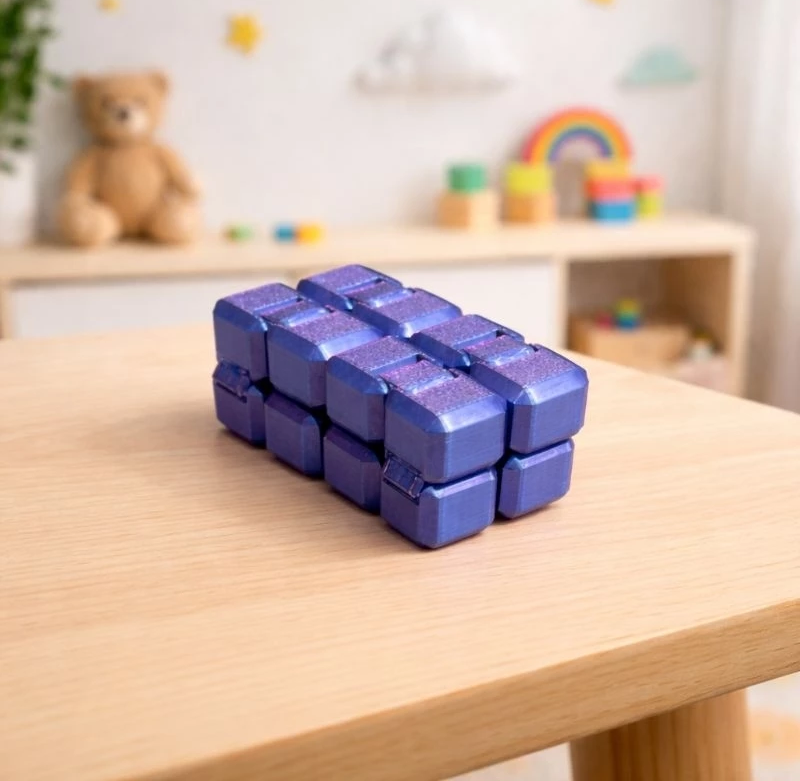 Cubo Sensorial Fidget (Foco e Estímulo Sensorial)