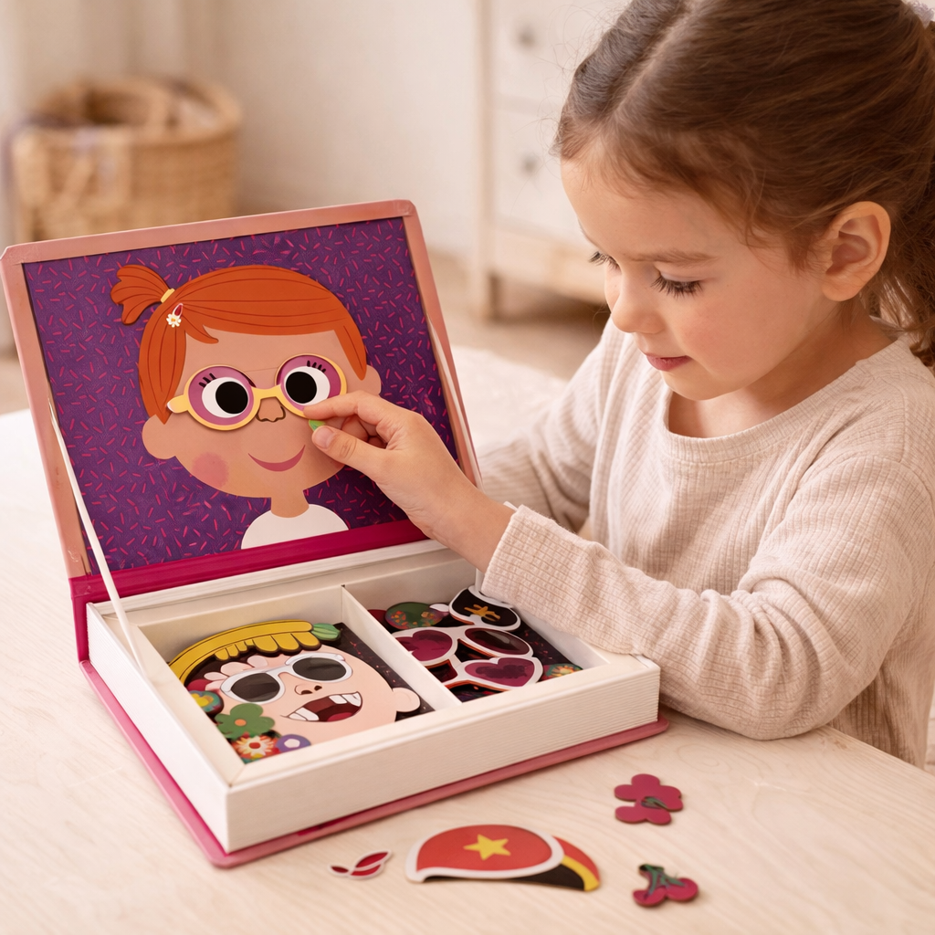 Livro Magnetico Crazy Faces